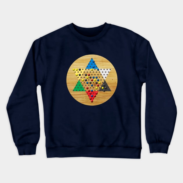 Chinese Checkers Board (new) Crewneck Sweatshirt by GloopTrekker